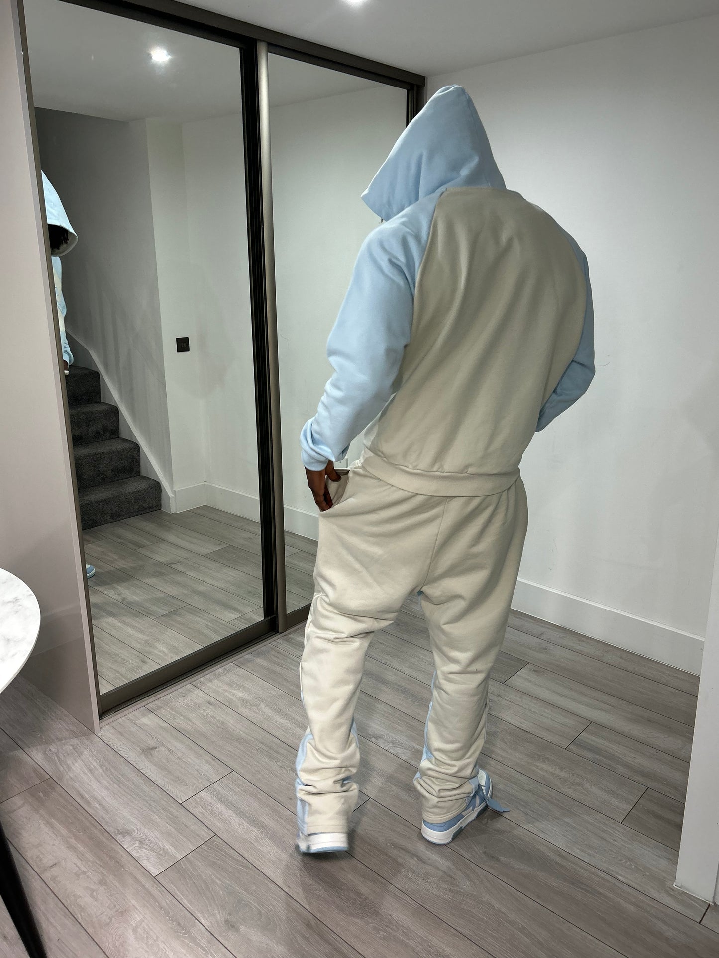 ‘THE SET’ Flared Trackies (Baby Blue)